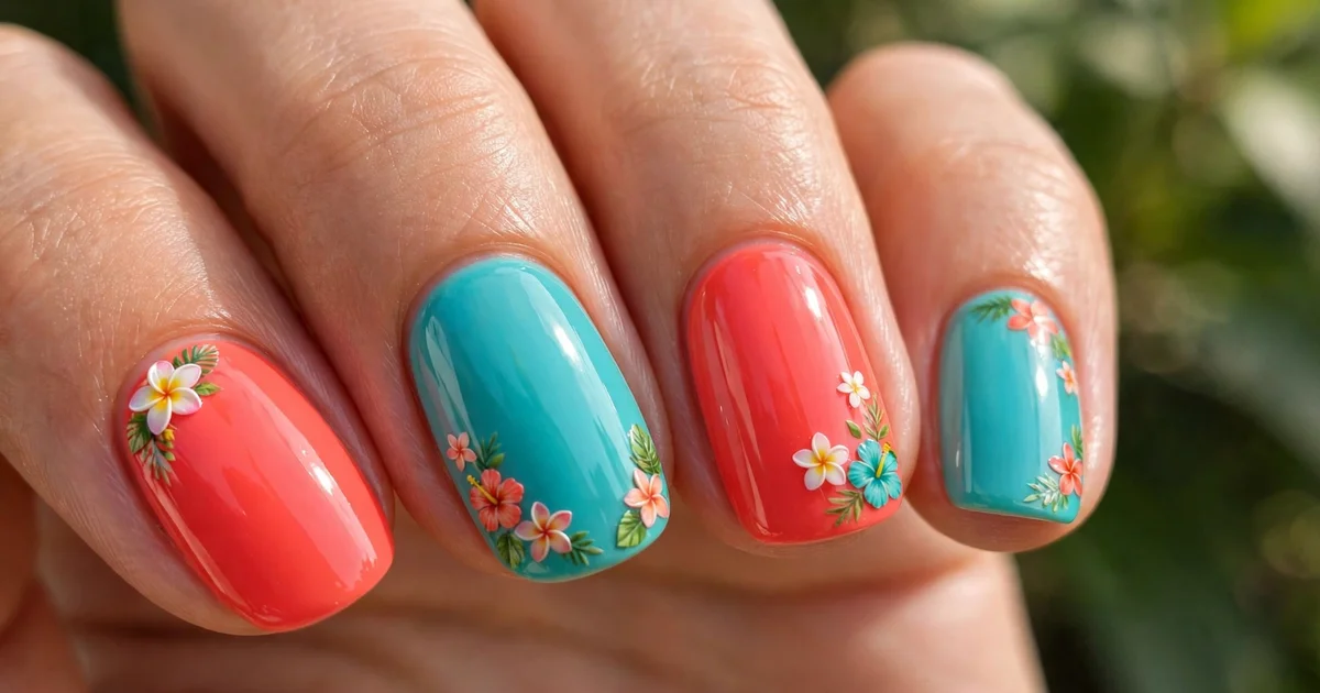 summer nail designs 2027 — bright tropical manicure ideas