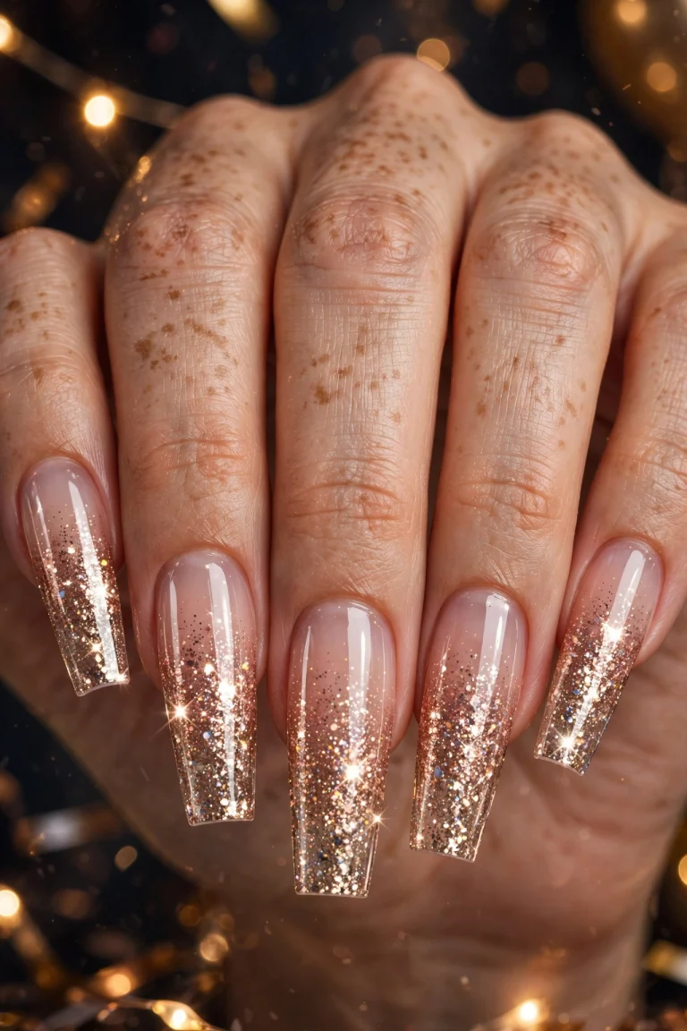 Glitter nail designs sparkle manicure ideas