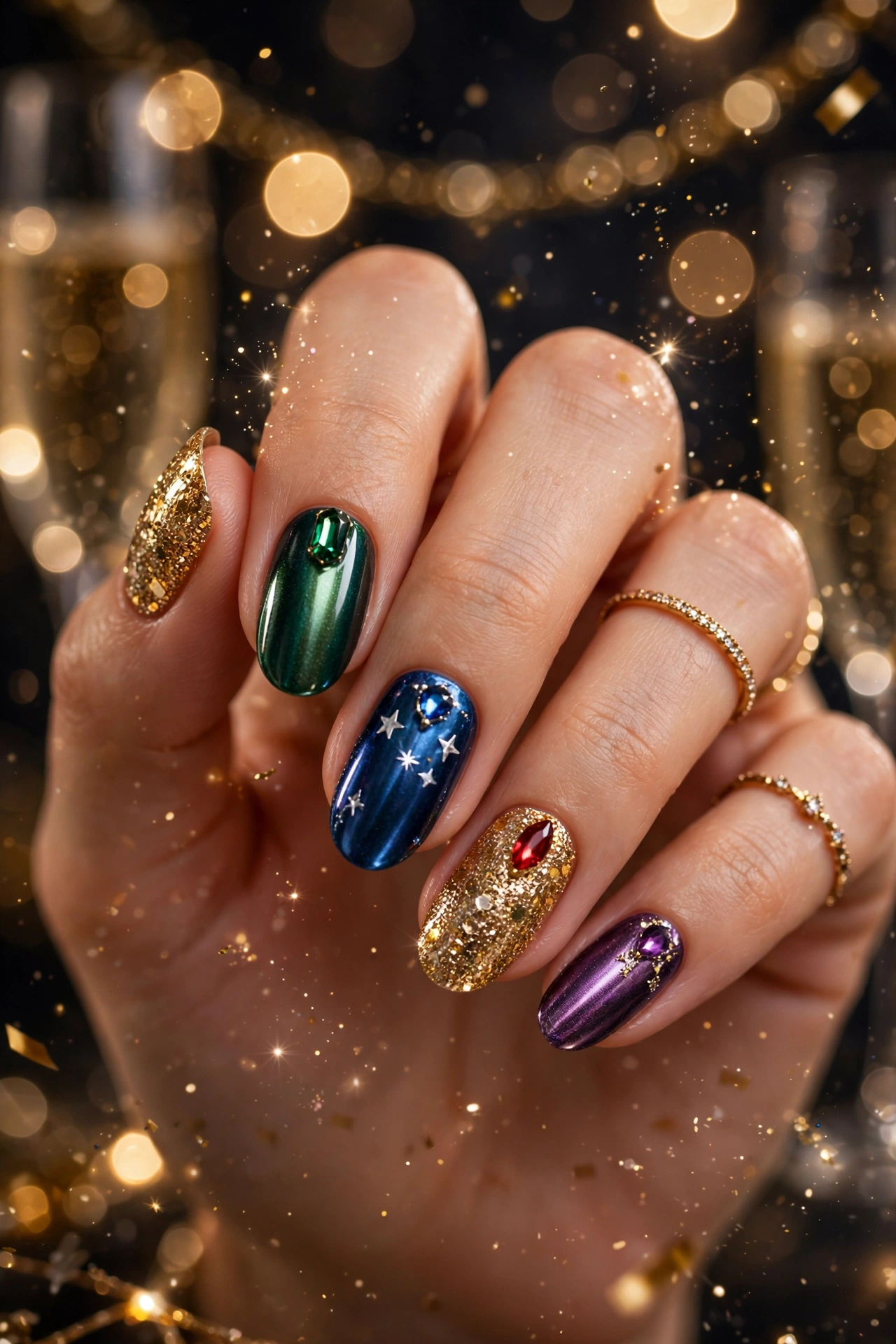 holiday party nails 2026