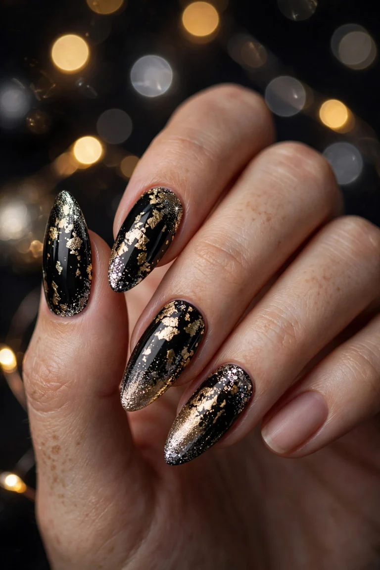 New Years Eve nails 2027 party manicure ideas