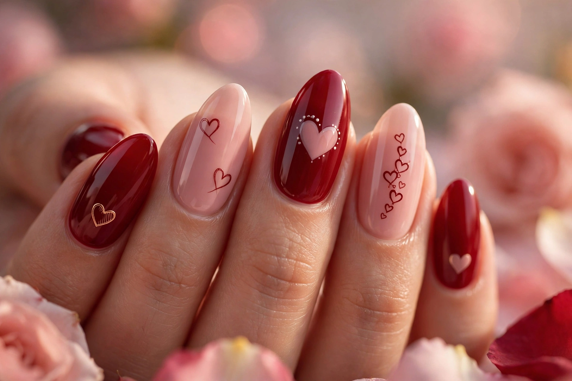 Valentines Day nails 2027 romantic manicure ideas