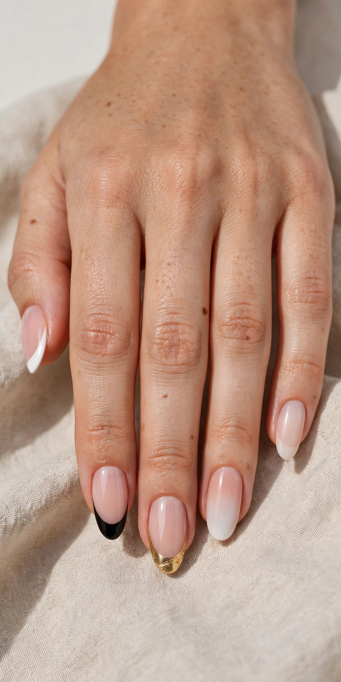 French tip nail designs - classic and modern ideas