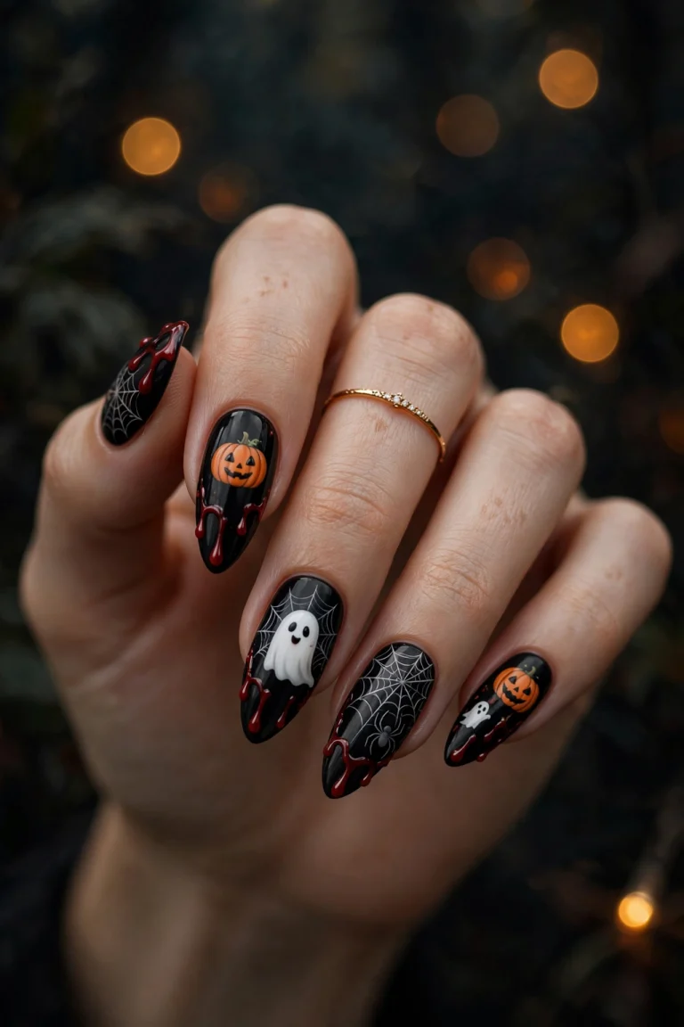 Halloween nail designs 2026 - spooky nail art ideas