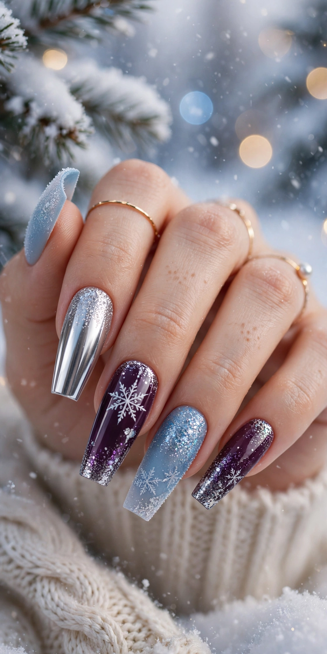 Winter nail designs 2026 - icy elegant nail art